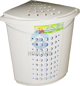 Корзина д/бiлизни п/е кутова 45л "УП"