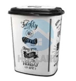 Корзина д/белья 45л с рисунком Белый мрамор "ELIF"