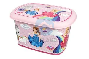Кошик з кришкою з малюнком, місткістю 17л "Elif"