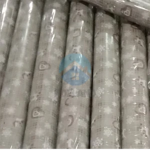 Клеенка настольная прозрачная силикон ПВХ 1.37х50м Сердечки и снежинки НТМ