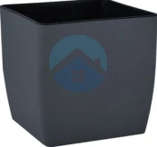 Вазон "Квадро" низький 270мм (13л)граніт "УП"