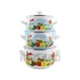 Набiр емаль посуду Овочеве асорті (3пр) INT