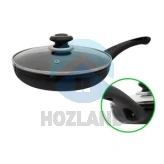 Сковорода алюм. 24см глибока з кришкою "INT"