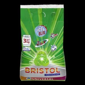 Засіб мийний порошкоподібний 3кг Bristol "Ice Blick"