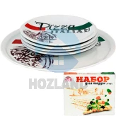 Набор д/пицы керам 5пр Италиан (30/20) "SNT"