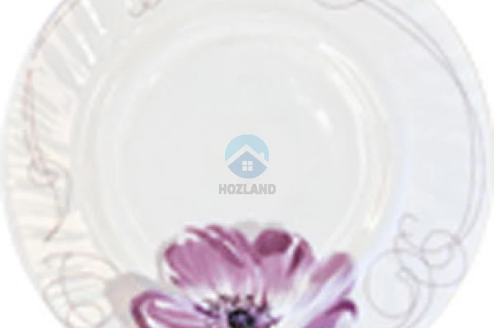 Тарiлка із склокераміки плоска 8" з малюнком "HOZLAND lux"
