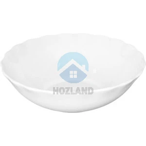 Салатник із склокерамiки глибокий 6" білий "HOZLAND lux"