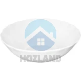 Салатник із склокерамiки глибокий 6" білий "HOZLAND lux"
