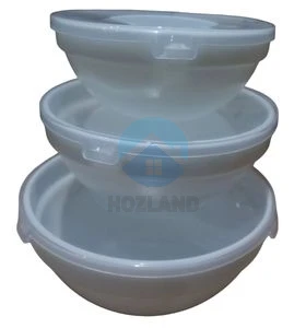 Набір склокерам салатників 3шт (5",6",7") білий "HOZLAND lux"