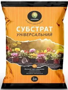 Субстрат "Файна земля" унiверсальний з добривом+МЕ 3л.