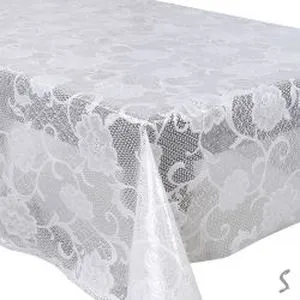 Клейонка ПВХ "LACE" біла "St"