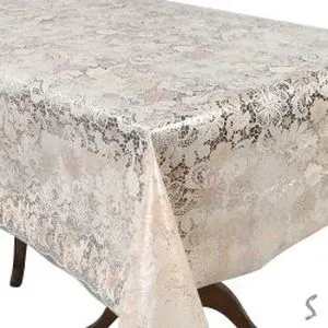 Клейонка ПВХ "LACE" бежева "St"